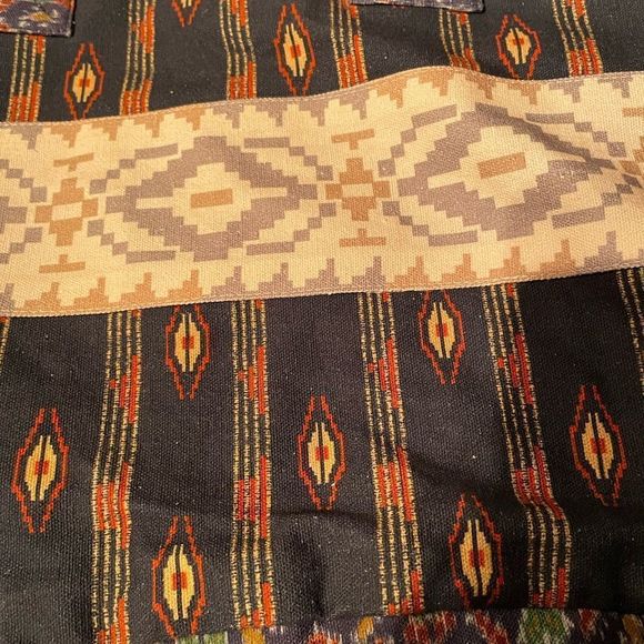 New - Free People Basel Tassel Patchwork Tote In Southwestern Pattern NWOT - Picture 4 of 10